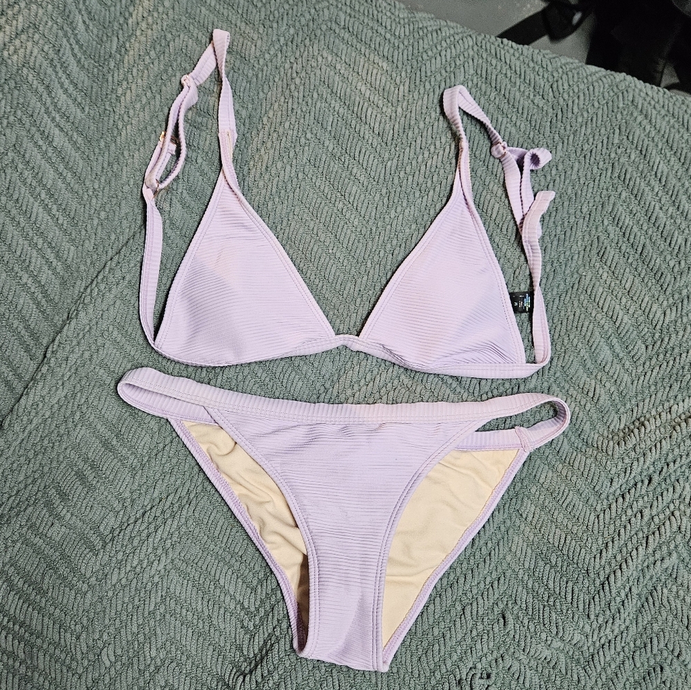 La Hearts Light Purple Bikini Set